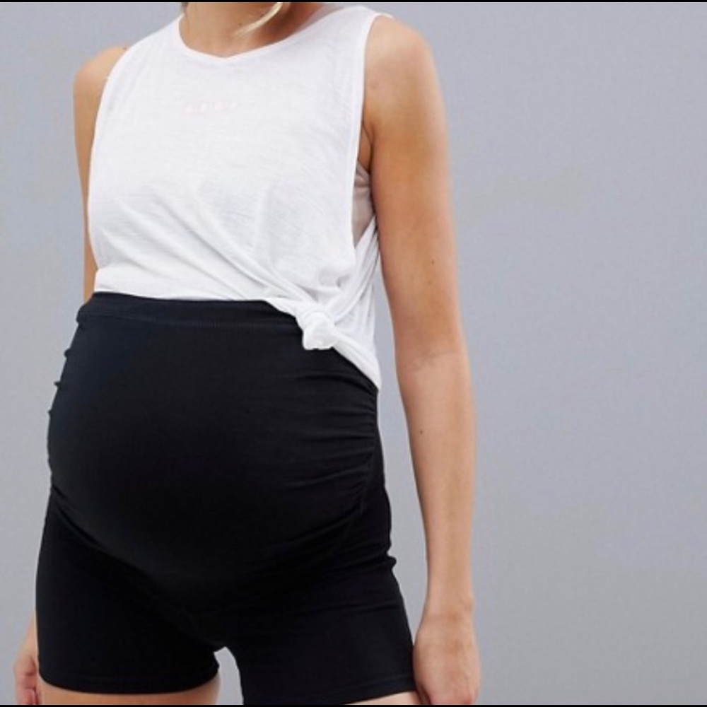 ASOS spandex maternity shorts
